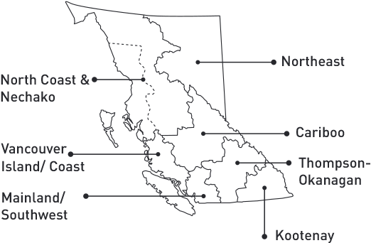 BC Regions Map